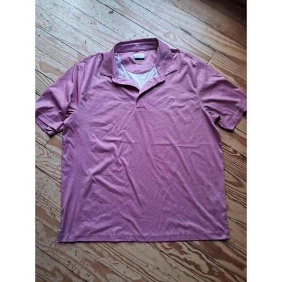 Greg Norman Men's Golf Polo Shirt Size XL Pink Play Dry - Picture 1 of 3